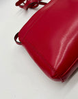 Ralph Lauren Red Leather Crossbody Bag