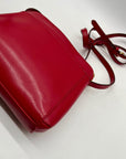 Ralph Lauren Red Leather Crossbody Bag