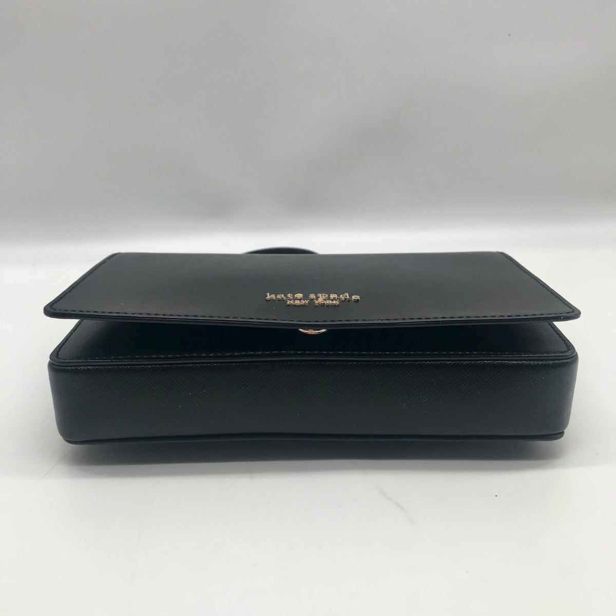 Kate Spade Black Flap-Style Crossbody Wallet
