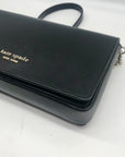 Kate Spade Black Flap-Style Crossbody Wallet