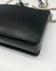 Kate Spade Black Flap-Style Crossbody Wallet