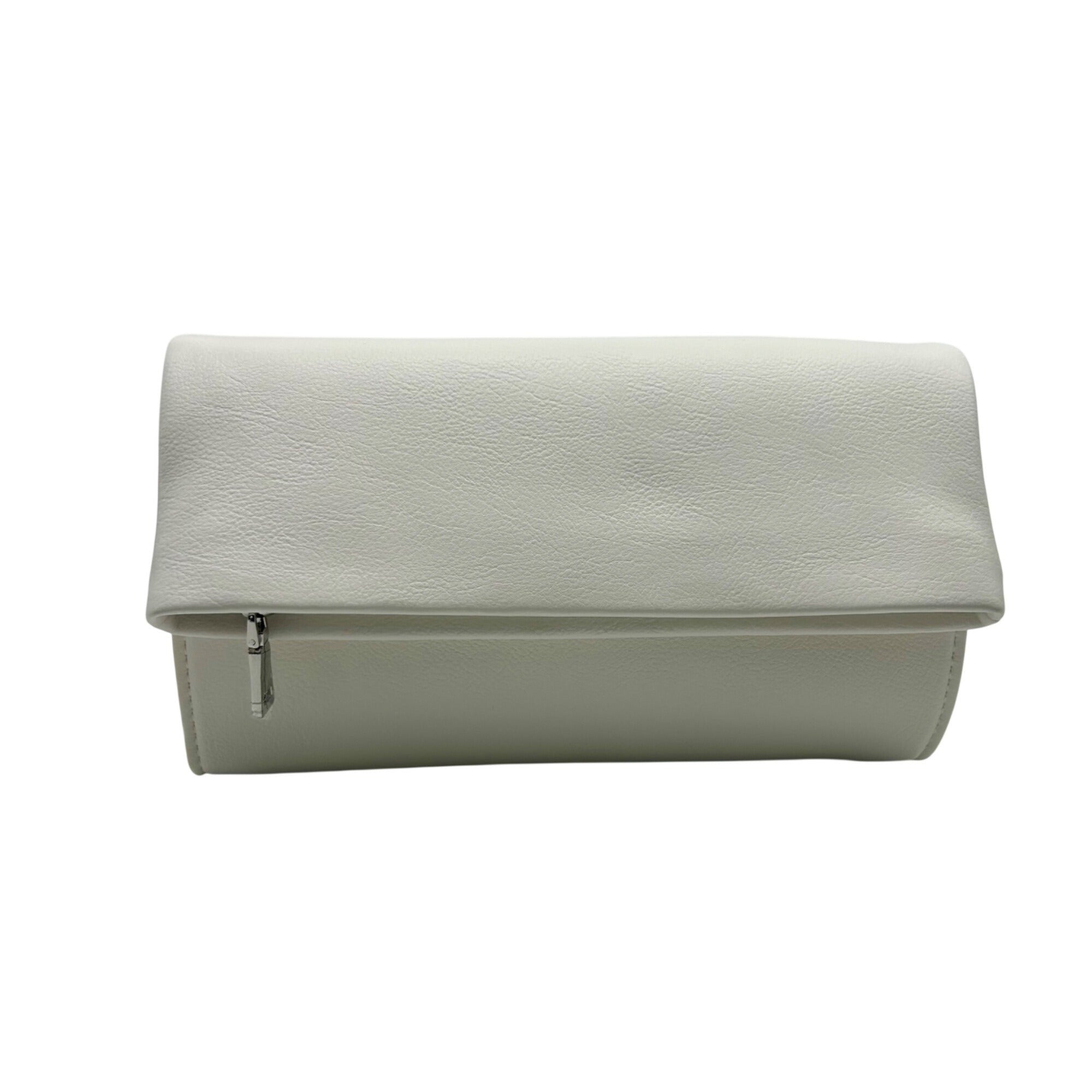I.N.C. International Concepts White Faux Leather Averry Tunnel Small Crossbody