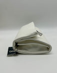 I.N.C. International Concepts White Faux Leather Averry Tunnel Small Crossbody