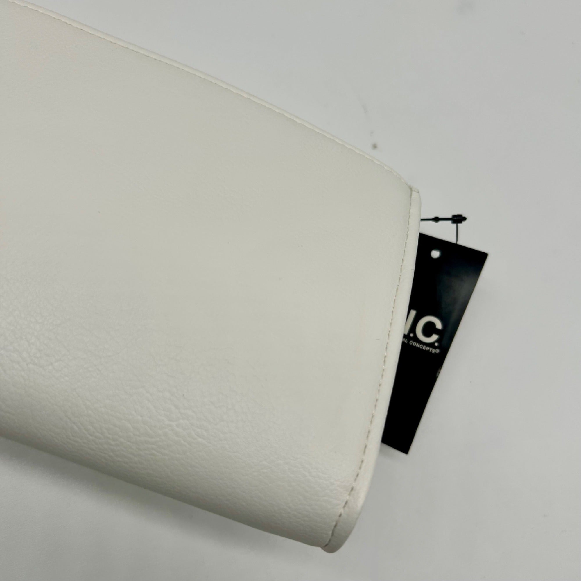 I.N.C. International Concepts White Faux Leather Averry Tunnel Small Crossbody