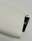 I.N.C. International Concepts White Faux Leather Averry Tunnel Small Crossbody