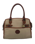 Dooney & Bourke AWL Bone & British Tan Pebbled Leather Buckle Crossbody Satchel