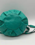 Old Trend Leather Teal Bucket Bag