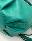 Old Trend Leather Teal Bucket Bag
