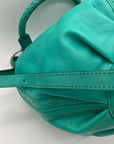 Old Trend Leather Teal Bucket Bag
