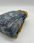 MMs Brands Handmade Blue Denim Fabric Backpack