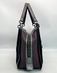 Coach Dreamer 36 Satchel Bag In Colorblock With Snakeskin Detail 76459