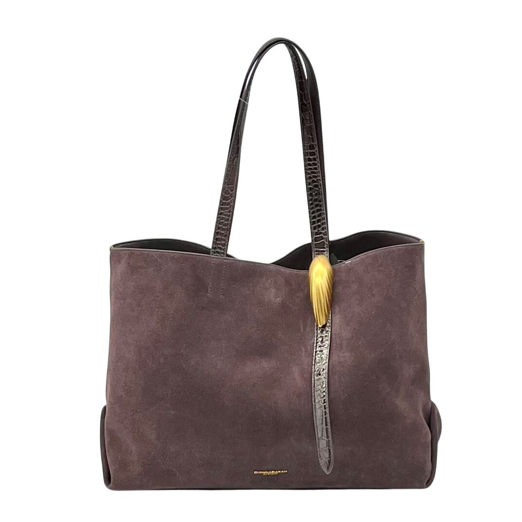 Donna Karan Georgette Suede Tote Bag