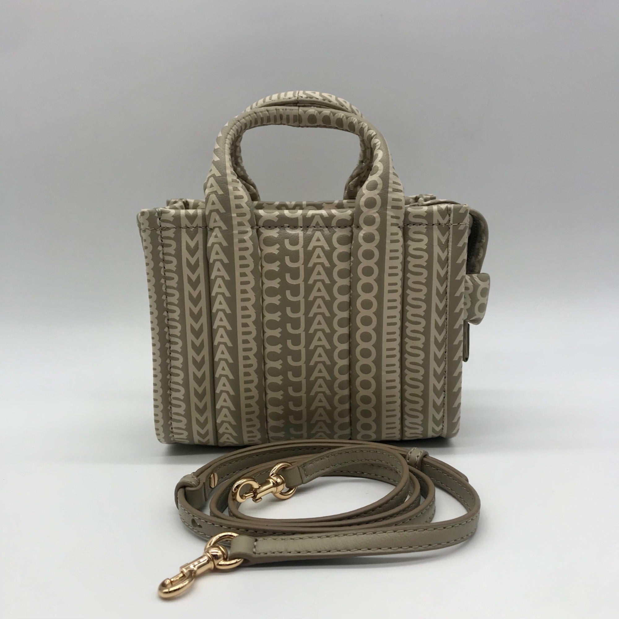 Marc Jacobs Monogram Leather Mini Tote Bag