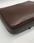 Coach Brown Pebbled Leather Warner Messenger Bag CW215