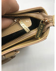 St. John Tan Colorblock Leather Satchel Bag