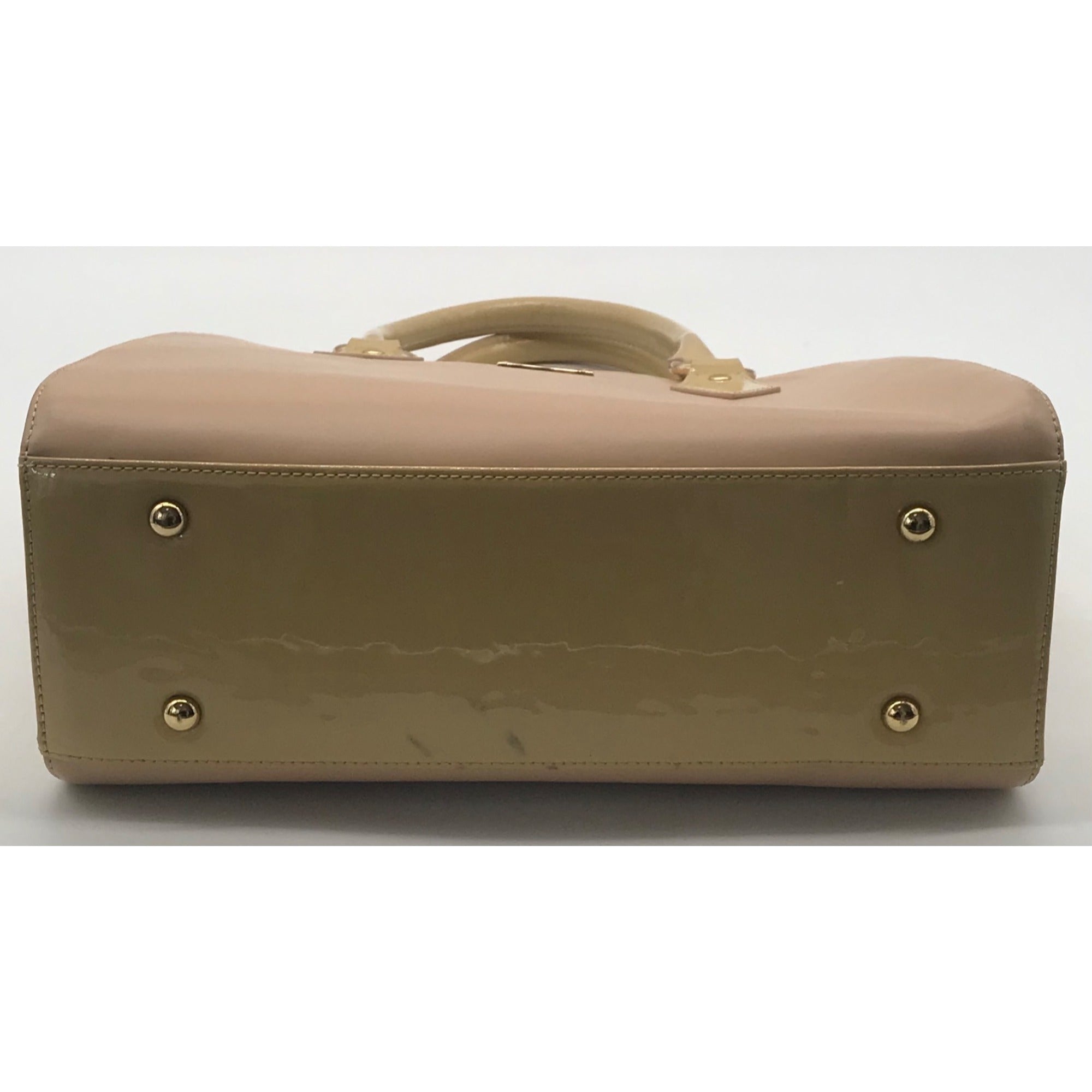 St. John Tan Colorblock Leather Satchel Bag