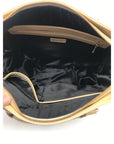 St. John Tan Colorblock Leather Satchel Bag