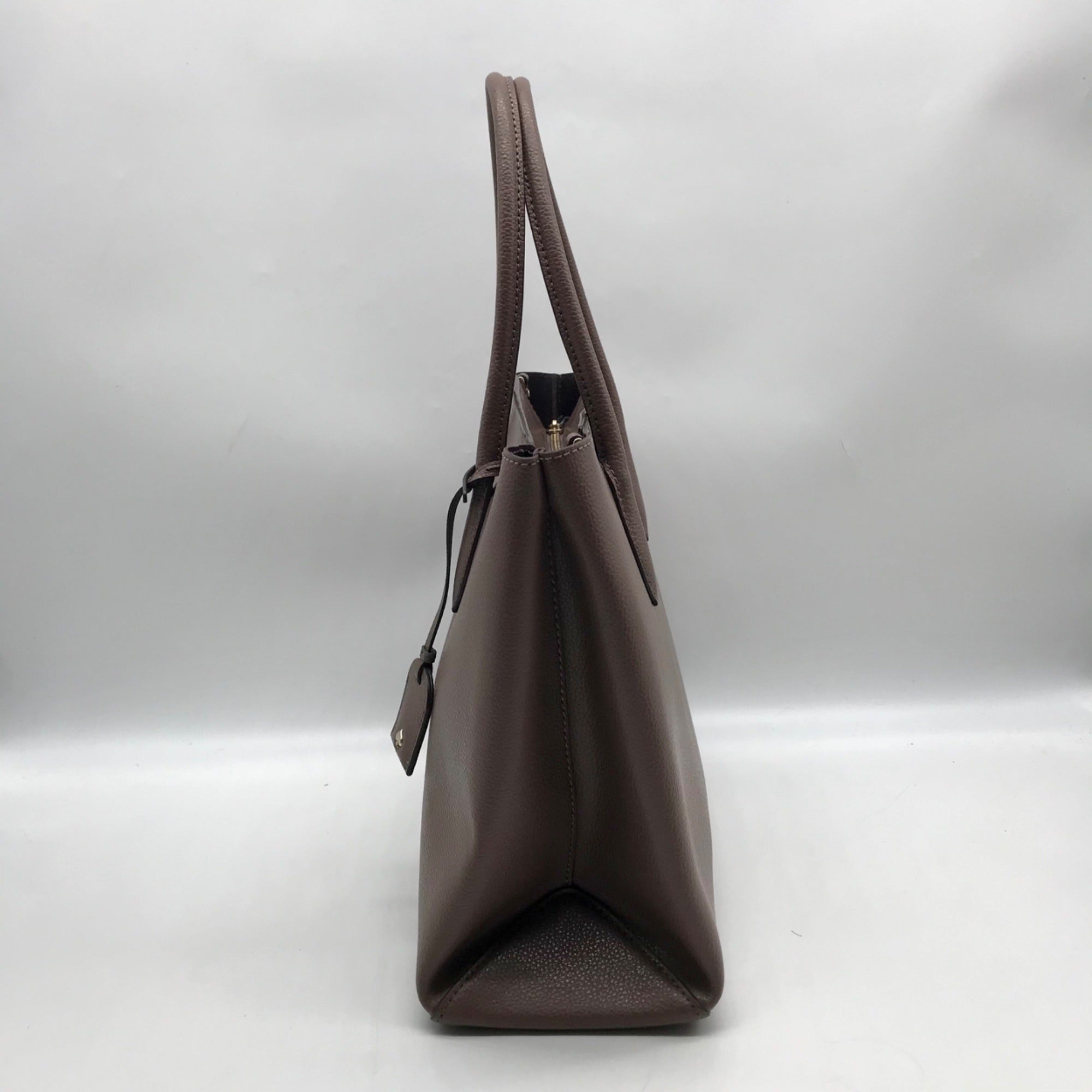Kate Spade Nutmeg Pebbled Leather Eva Satchel Bag