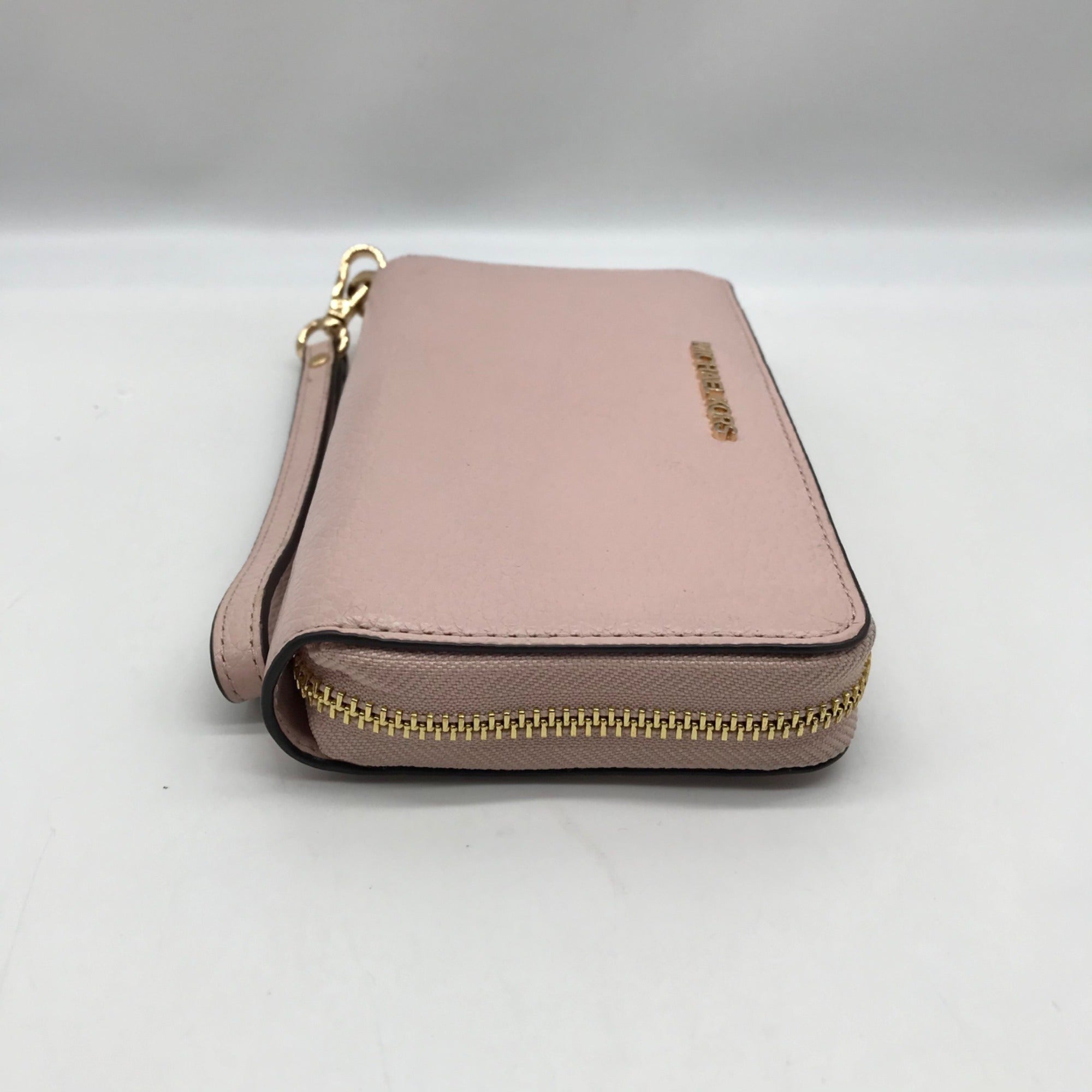 Michael Kors Pink Leather Jet Set Travel Wallet