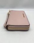 Michael Kors Pink Leather Jet Set Travel Wallet