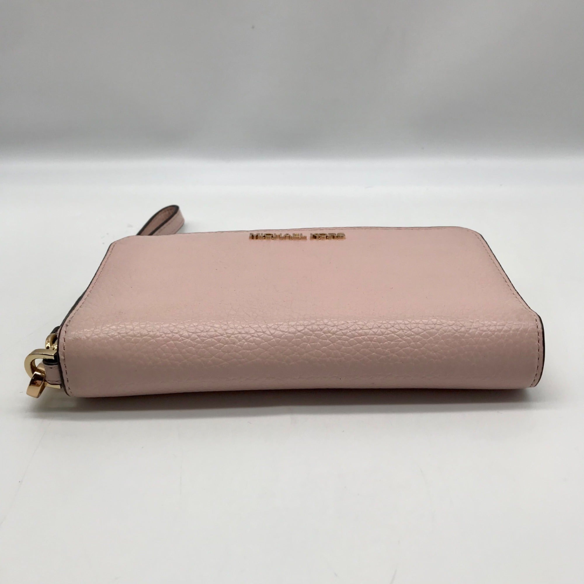 Michael Kors Pink Leather Jet Set Travel Wallet