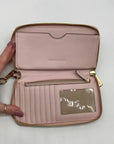 Michael Kors Pink Leather Jet Set Travel Wallet