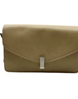 MMS Beige Leather Mini Crossbody Bag