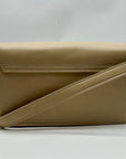 MMS Beige Leather Mini Crossbody Bag