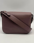 Aspinal Lavender Taupe Pebbled Leather Crossbody
