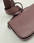 Aspinal Lavender Taupe Pebbled Leather Crossbody