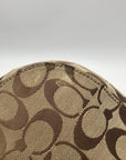 Coach Khaki Jacquard Fabric Crossbody Bag-F14446