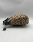Coach Khaki Jacquard Fabric Crossbody Bag-F14446