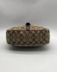 Coach Khaki Jacquard Fabric Crossbody Bag-F14446