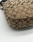 Coach Khaki Jacquard Fabric Crossbody Bag-F14446