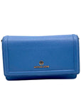 Michael Kors Jet Set Charm French Blue Leather Phone Crossbody