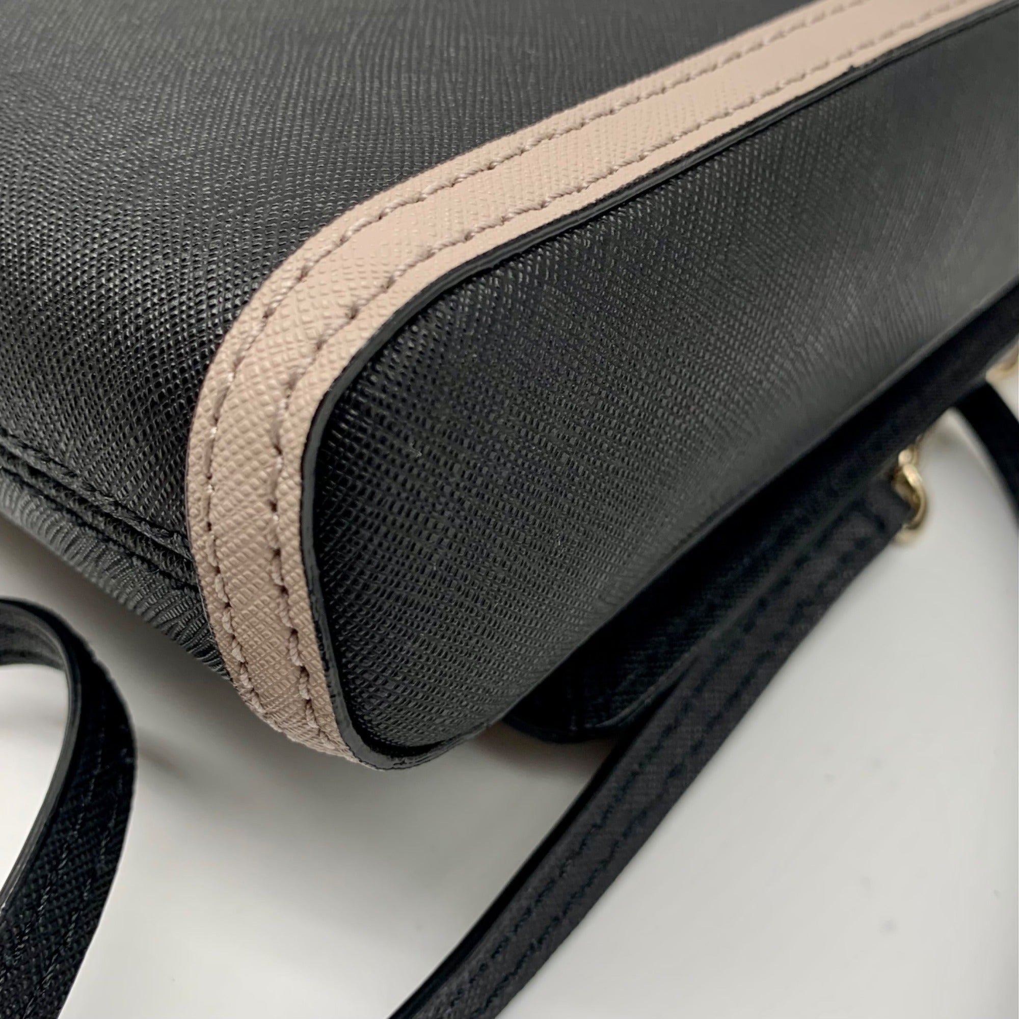 Kate Spade Black and Grey Trim Hazel Court Alek Crossbody