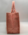 Pink Chevron Pattern Tote Bag