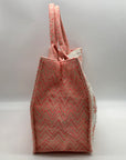 Pink Chevron Pattern Tote Bag