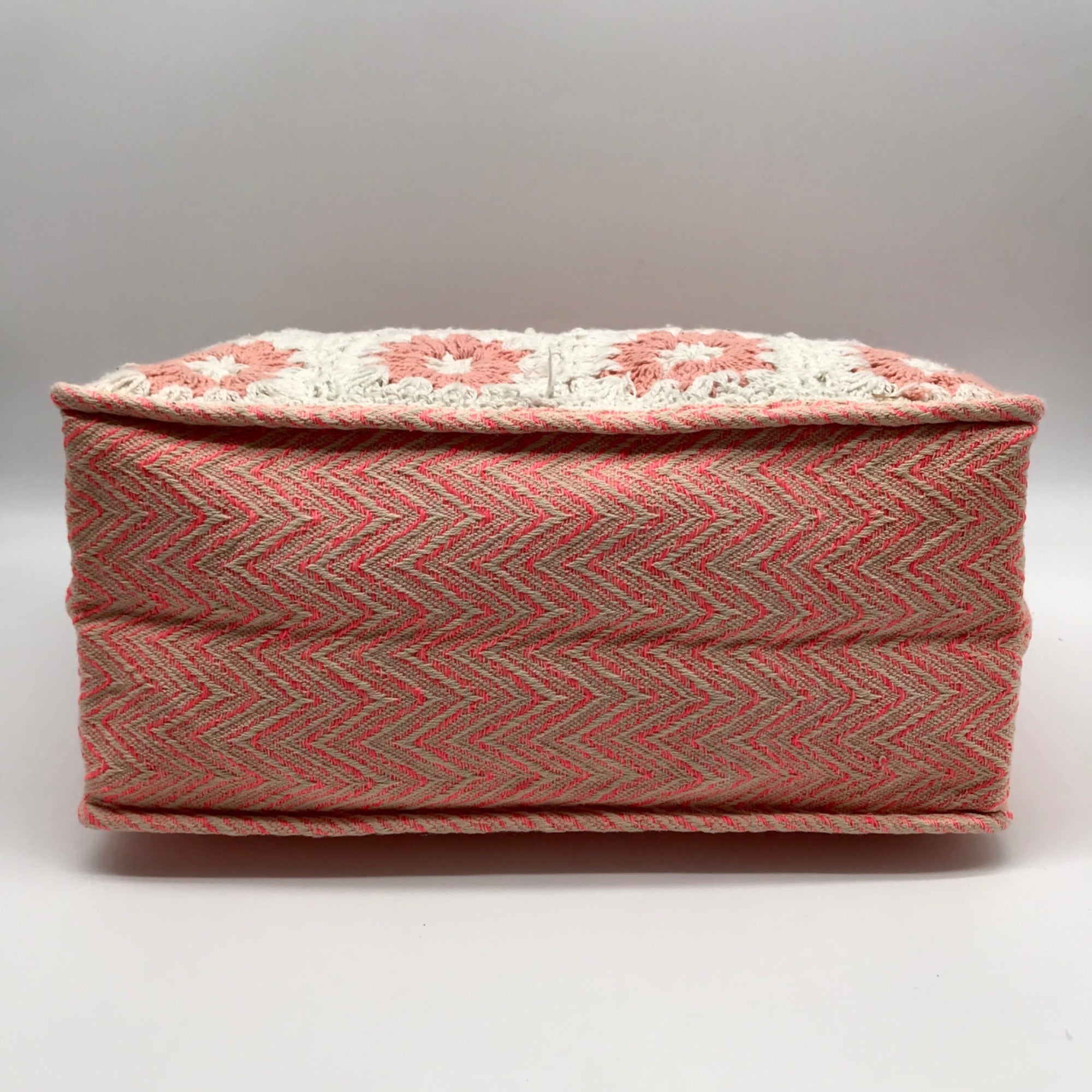 Pink Chevron Pattern Tote Bag