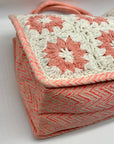 Pink Chevron Pattern Tote Bag