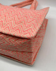 Pink Chevron Pattern Tote Bag