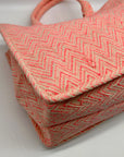 Pink Chevron Pattern Tote Bag