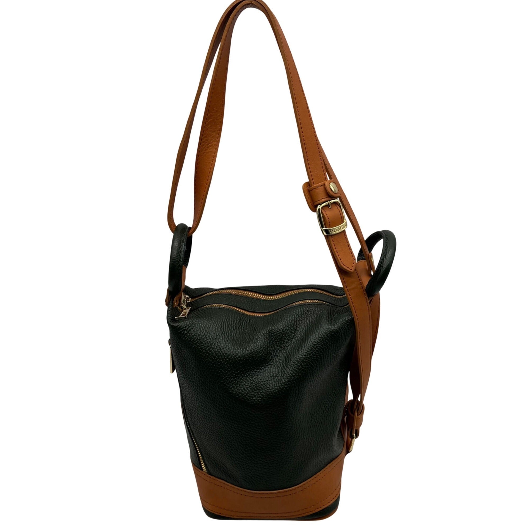 Valentina Firenze Leather Convertible Backpack and Purse