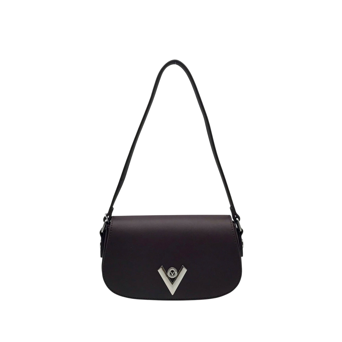 Valentino Orlandi Burgundy Brown Faux Leather Shoulder Bag