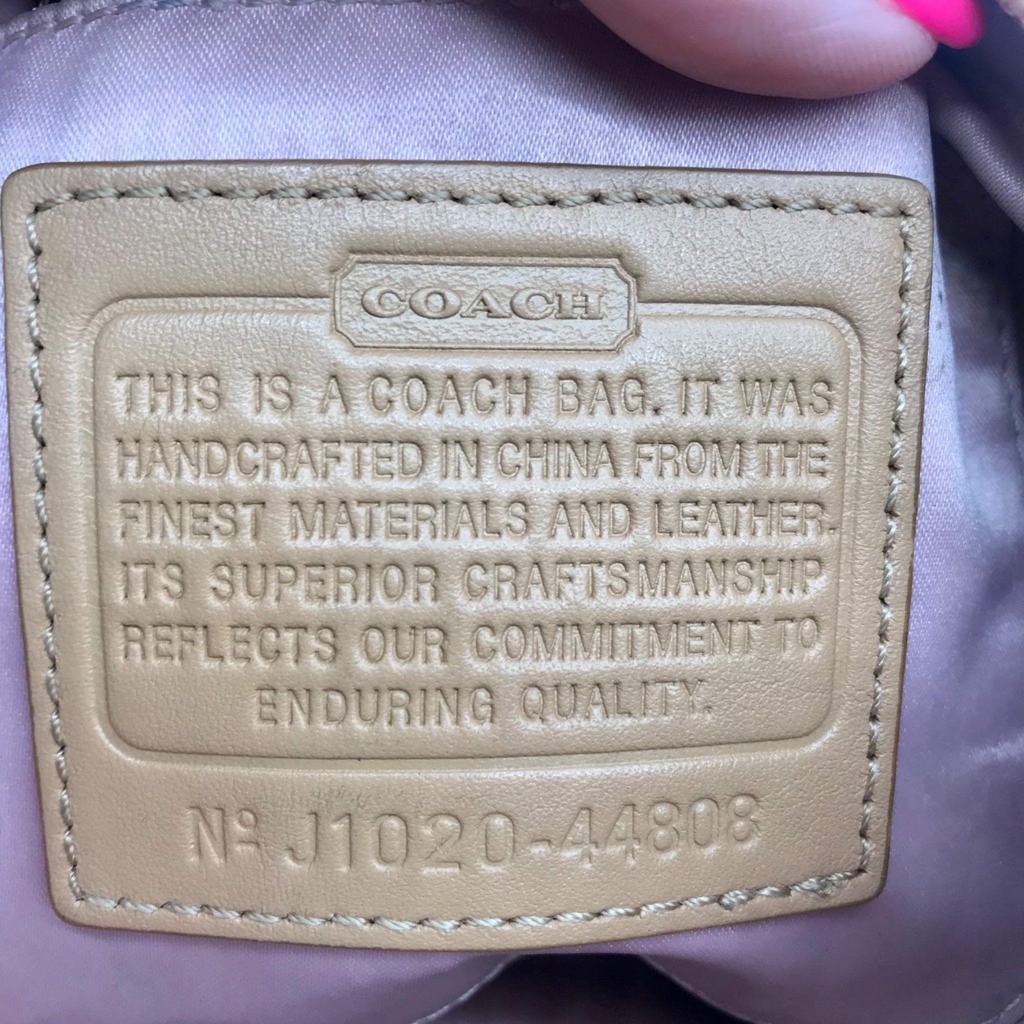 Coach Tan Colette Leather Crossbody Bag 44808