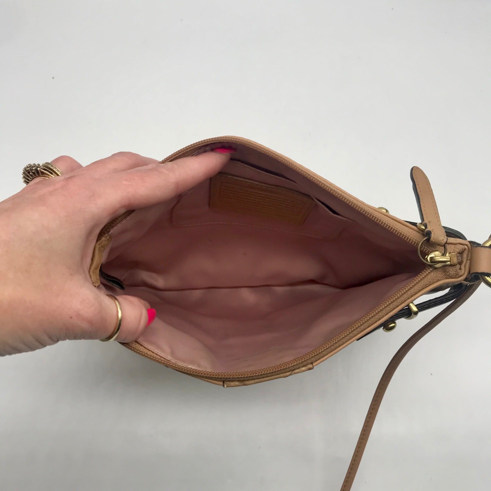 Coach Tan Colette Leather Crossbody Bag 44808