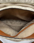 Michael Kors Vanilla And Acorn Coated Canvas Jet Set Chain Shoulder Bag