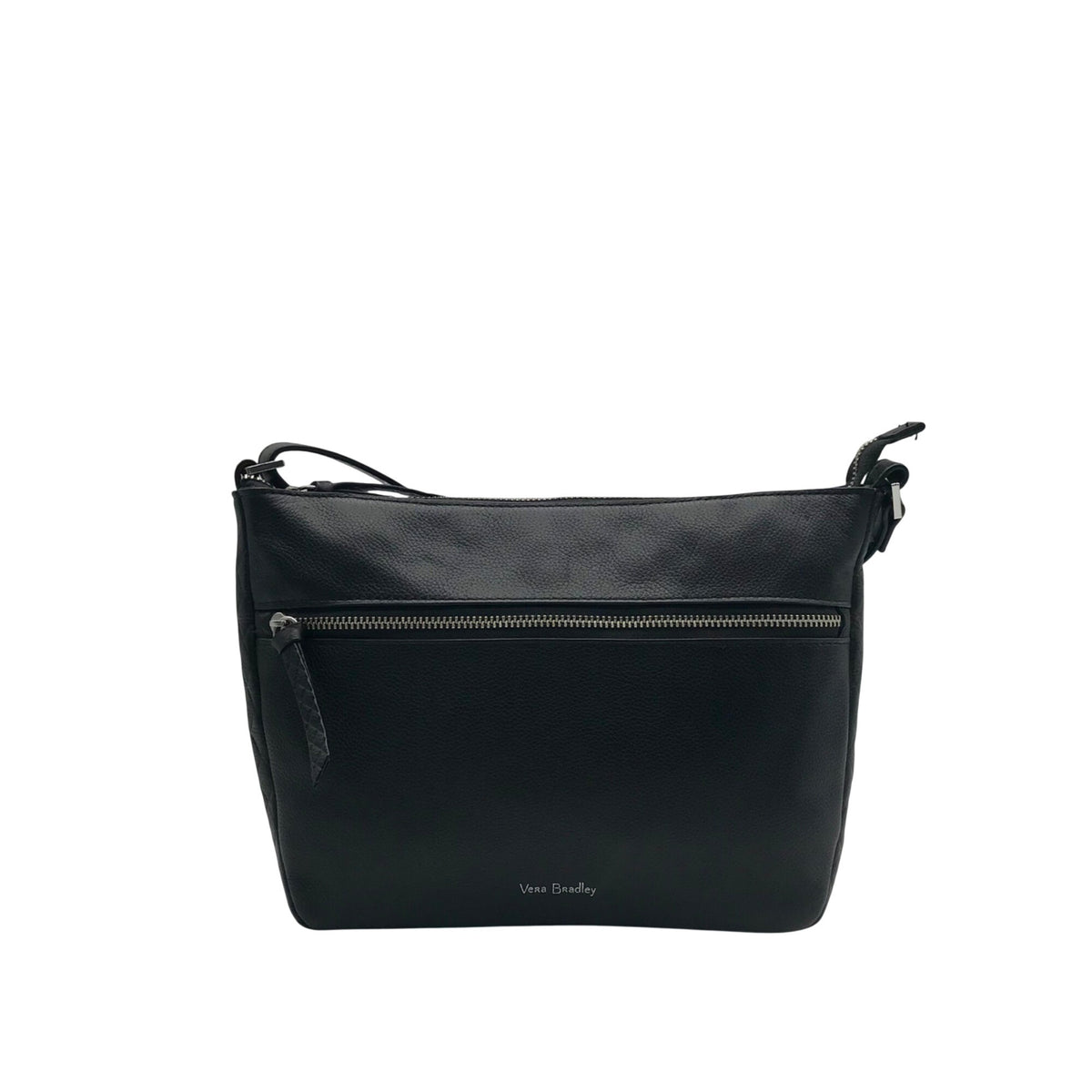 Vera Bradley Black Pebbled Leather Crossbody Bag