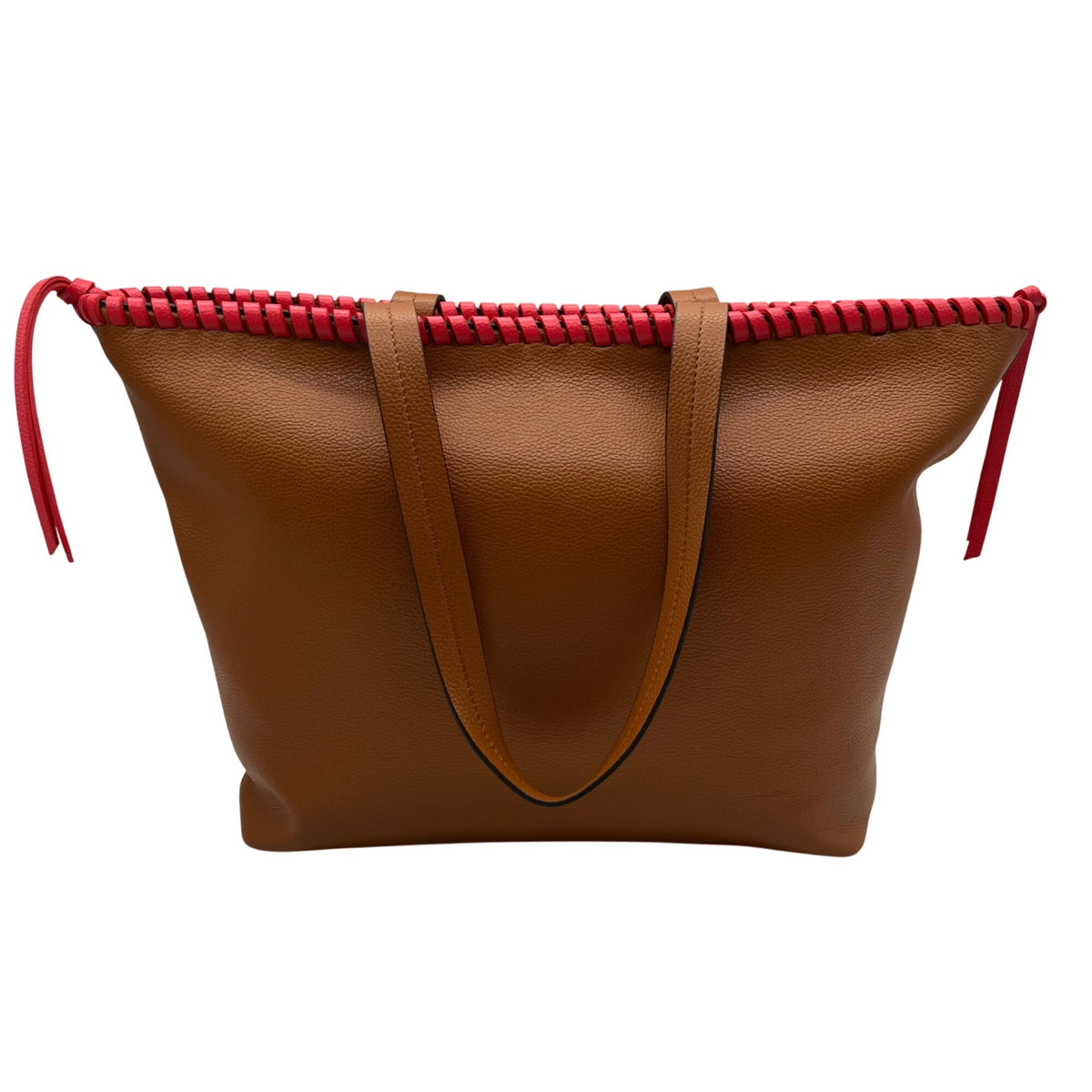 Vera Bradley Brown Faux Leather Tote Bag