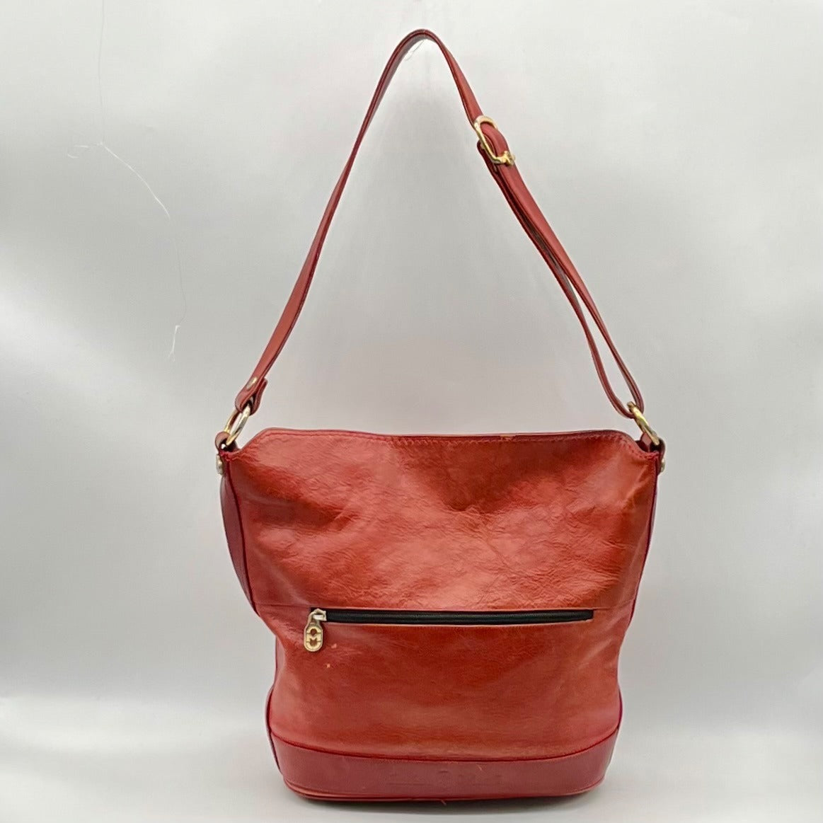 Marino Orlandi Genuine Red Leather Crossbody Bag